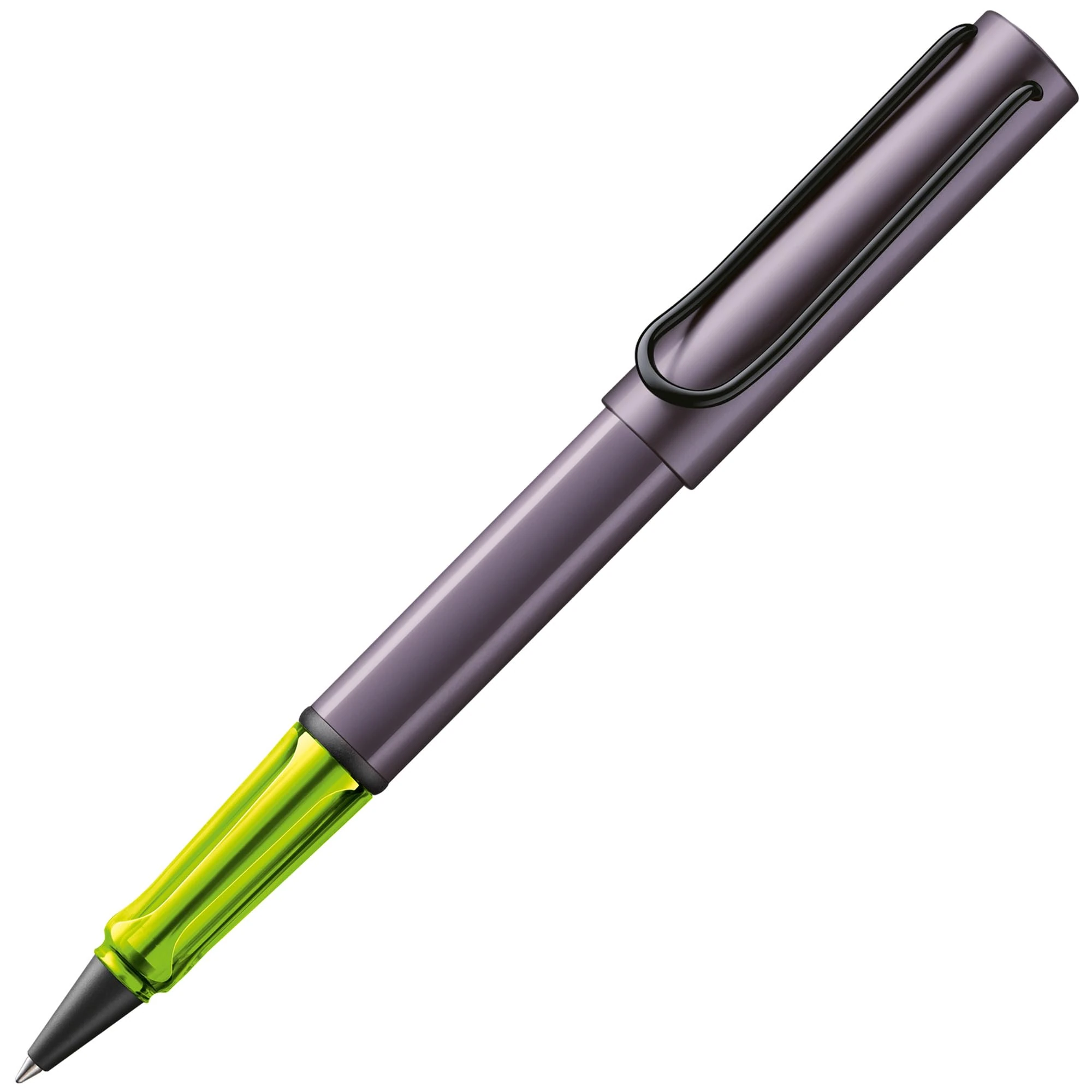 Lamy AL-star aubergine - Rollerball Pen pen with transparent, ergonomic grip & line width M - lightweight aluminum body - including rollerball refill M 63 in black