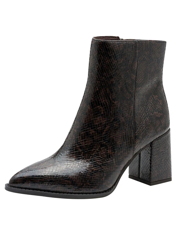 Marco Tozzi Women's Elegant Ankle Boots with Heel, Cafe Structure, 8.5 UK