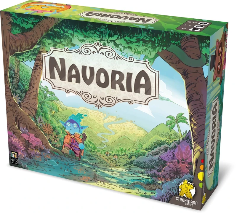Strohmann Games, Navoria, Basic Game, Connoisseur Game, Board Game, 2-4 Players, from 10+ Years, 40-80 Minutes, German