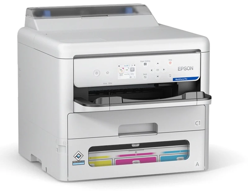 WorkForce Pro EP-C800RDW Business Inkjet Printer, 6.1 cm Display, 1,830 Sheet Capacity