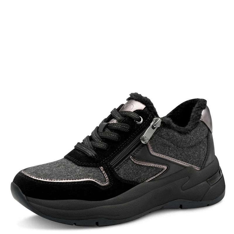 Marco Tozzi Women's Sneaker 2-23773-45, Black (Black Comb), 4 UK