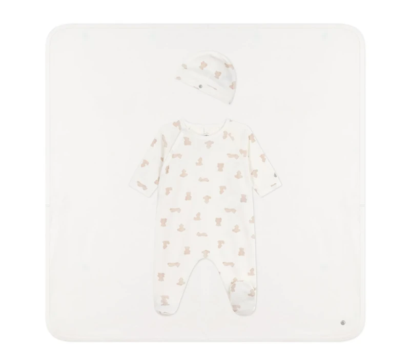 Petit Bateau Coffret cadeau bébé en coton imprimé