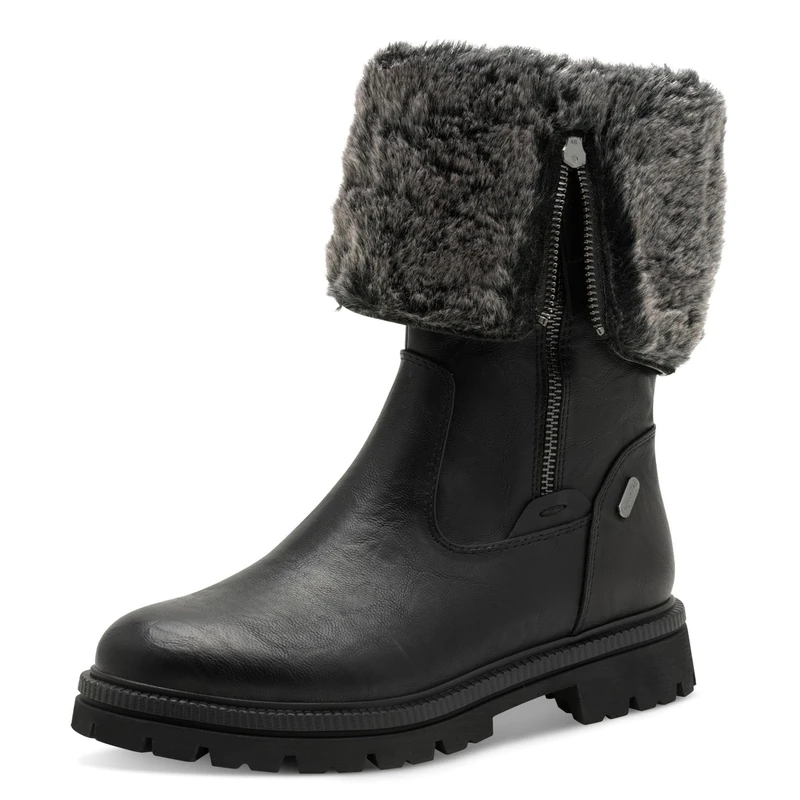 Marco Tozzi Women's 2-26633-45 Fashion Boot, Black, 3.5 UK