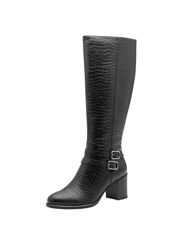 Marco Tozzi Women's 2-25526-45 Fashion Boot, Black Str, 7.5 UK