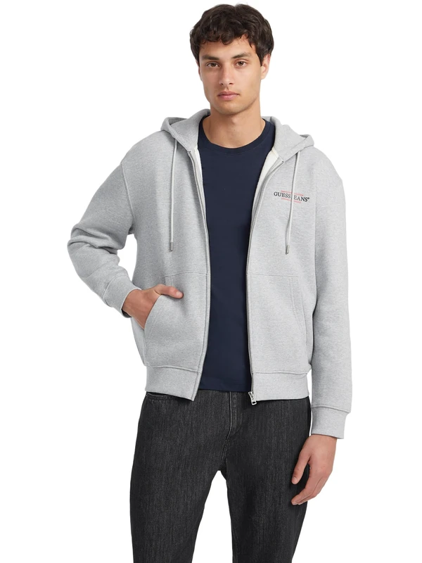 GUESS GJ ZIP HOOD REG AM TRAD SWEAT