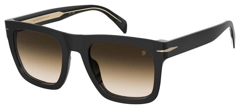 Beckham DB 7000/S FLAT Black Sunglasses - 56mm Eye Size