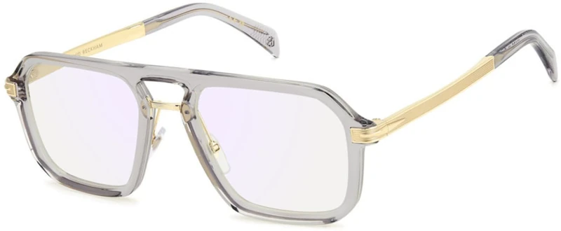 David Beckham DB 7142 FT3/20 Grey Gold Eyewear Man Standard, Standard, 54, FT3/20 Grey Gold, 54