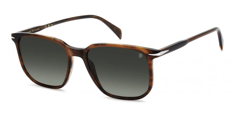 Beckham DB 1141/S Brown Horn Polarized Sunglasses - 55mm