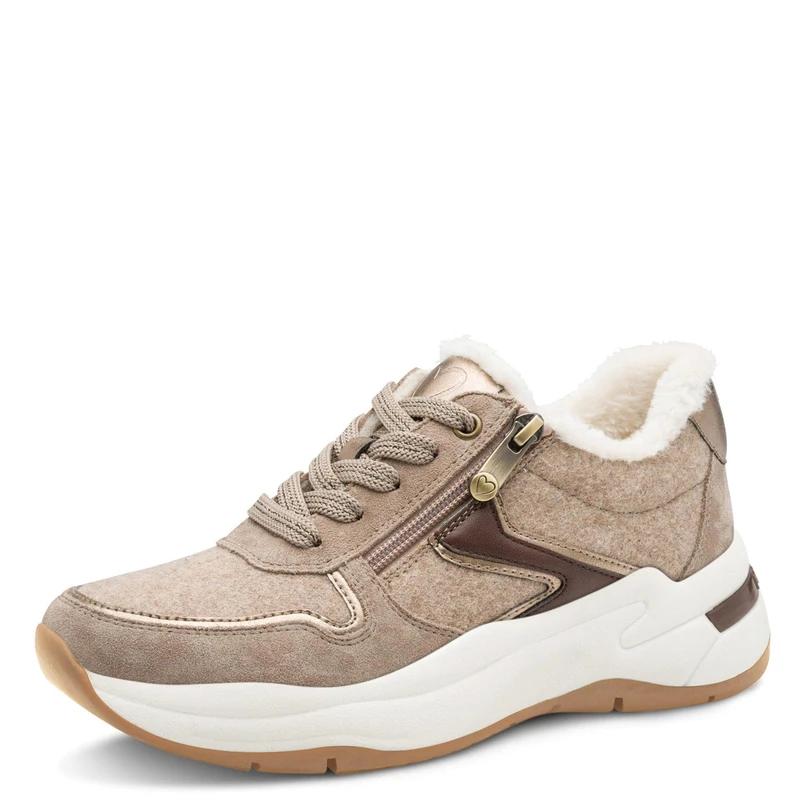 Marco Tozzi Women's 2-23773-45 Trainers, Taupe, 9 UK
