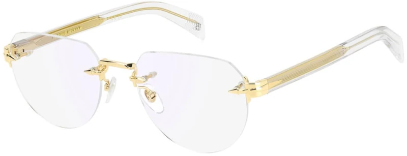 David Beckham DB 7145 LOJ/20 Gold Crystal Eyewear Man Standard, Standard, 54, Loj/20 Gold Crystal, 54