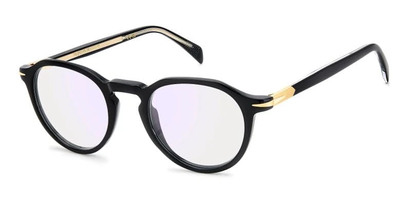David Beckham DB 1180 2M2/21 Black Gold Eyewear Man Standard, Standard, 48, 2 m²/21 black gold, 48