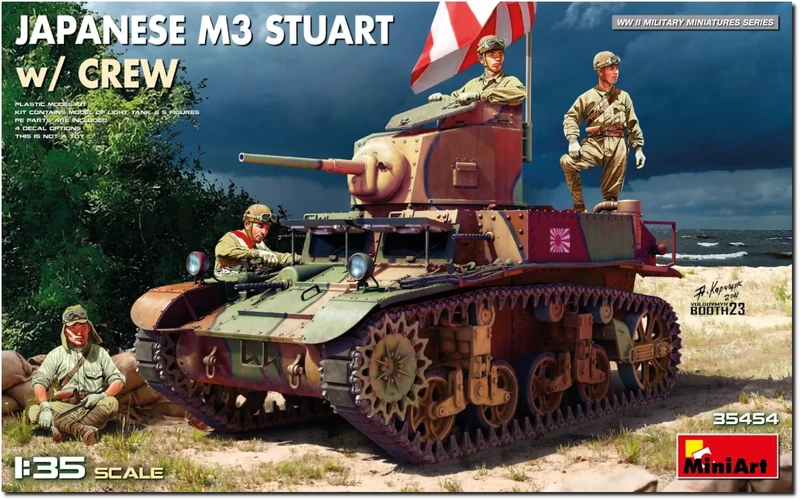 Miniart 1:35 - Japanese M3 Stuart with crew