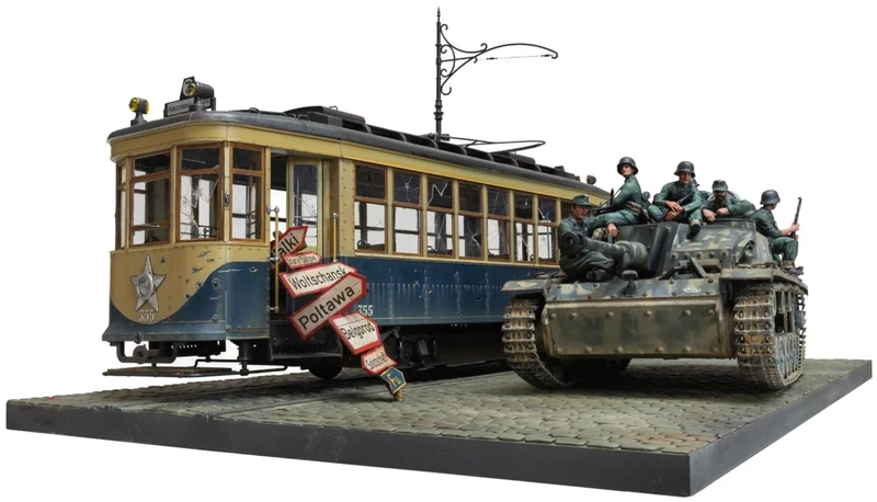 Miniart 1:35 - Kharkiv 1943 - Tram & Stug III Ausf.G Big Set