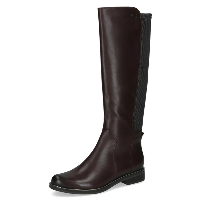 CAPRICE Women's high boots with heel with zipper elegant, Brown (Dk Brown Comb), 7 UK