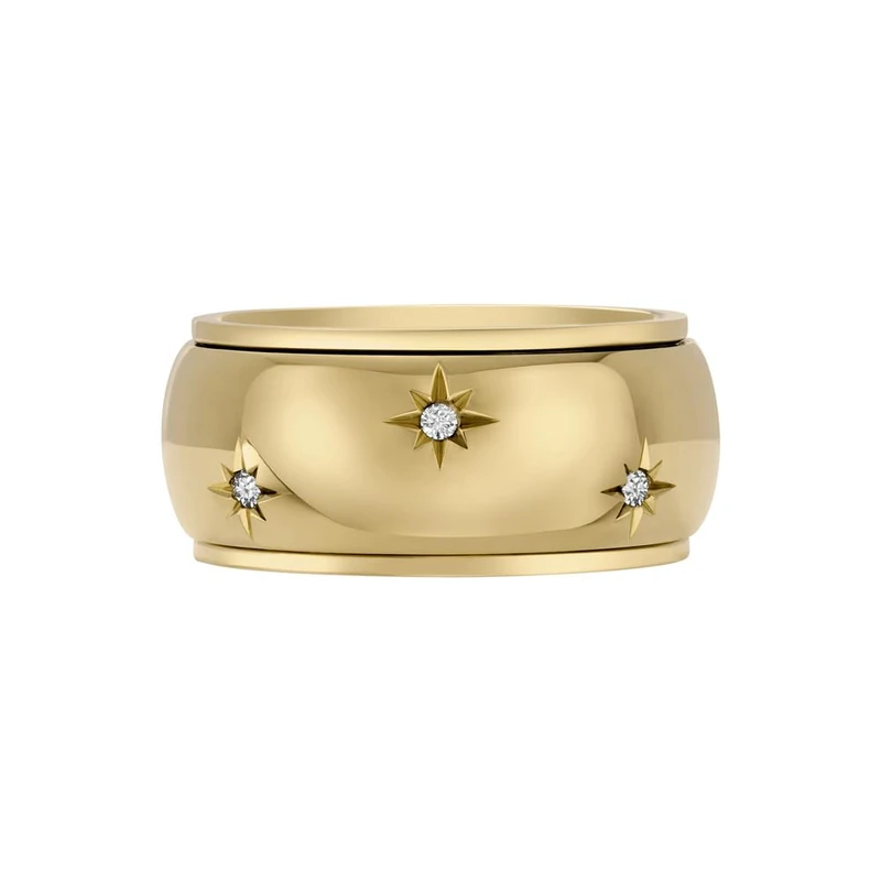 FOSSIL Women's Stainless Steel band Rings - Image 1