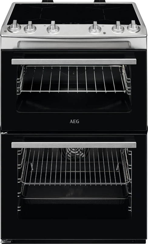 AEG 5000 Series SurroundCook Cooker with Induction Hob CIX6500ABM, Capacity 77L/39L, Hob2Hood, Defrost, Multilevel Cooking, XXL Capacity Cavity, Heat Indicators, Aqua Clean, 894-912x600x600mm Class A