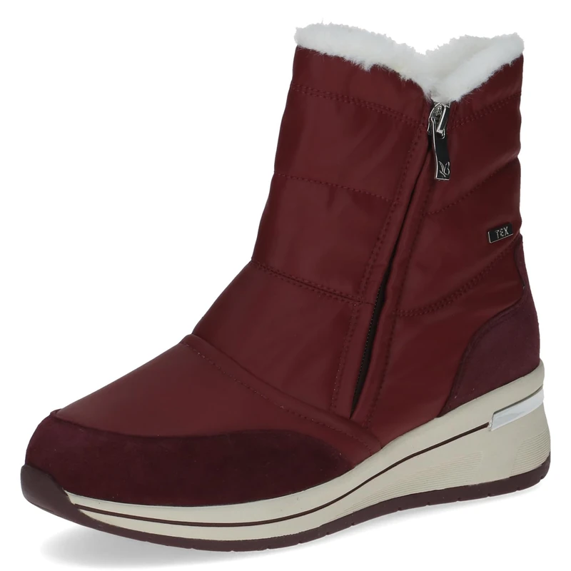 CAPRICE Women's Damen 9-26106-45 Fashion Boot, Bordeaux Comb, 3.5 UK