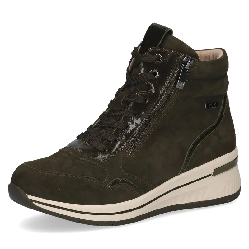 CAPRICE Women's Damen 9-26103-45 Fashion Boot, Khaki Comb, 3.5 UK