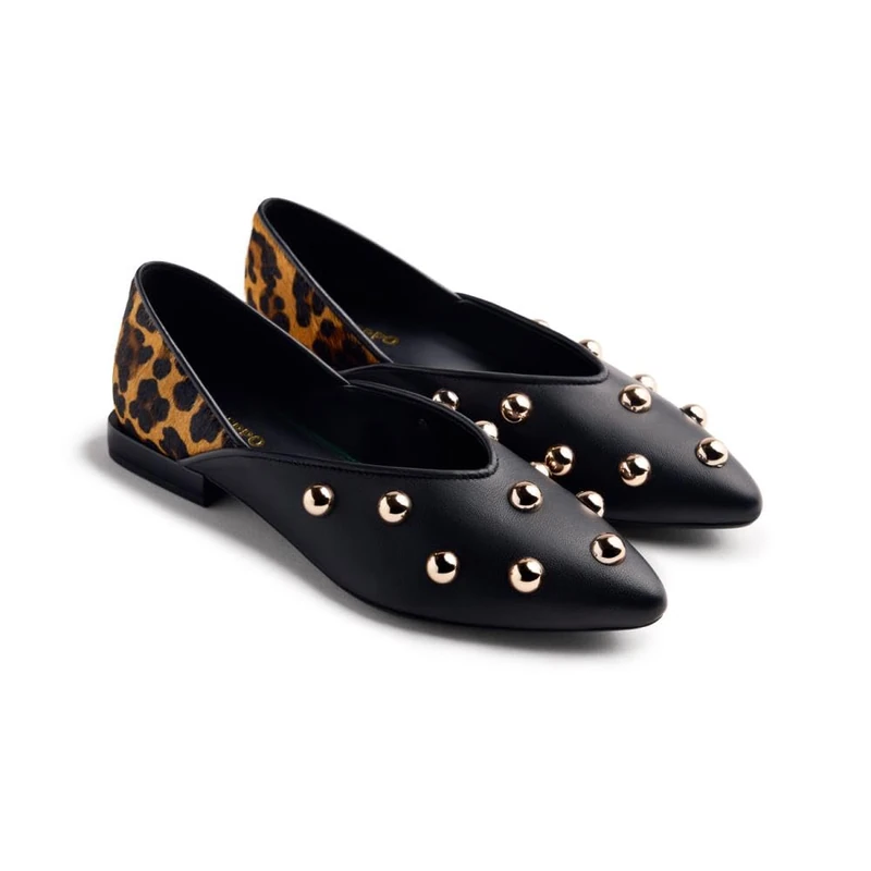 GIOSEPPO Women's Braham Ballet Flat, Leopard, 4.5 UK