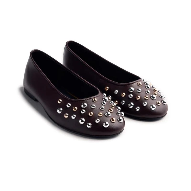 GIOSEPPO Women's Gonvick Ballerinas, Brown, 6 UK