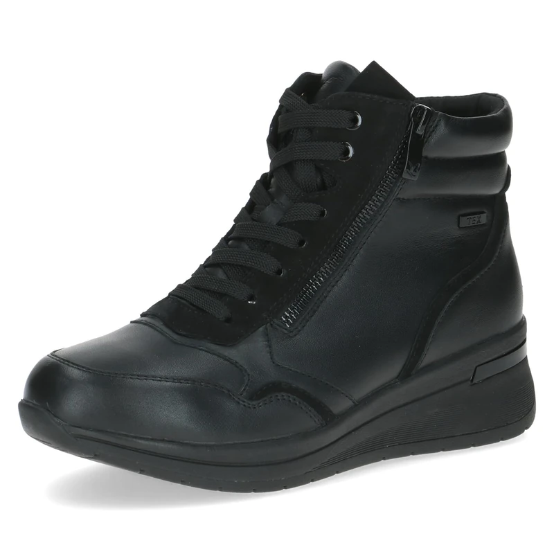CAPRICE Women's 9-26103-45 Fashion Boots, Black Nappa CO, 41 EU Wide, Black Nappa Co, 8.5 UK