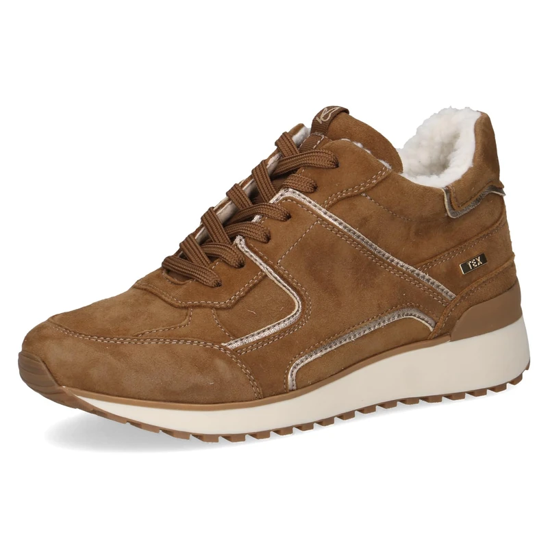 CAPRICE Women's high-top sneakers lined water-repellent, Brown (Brown Comb), 6.5 UK