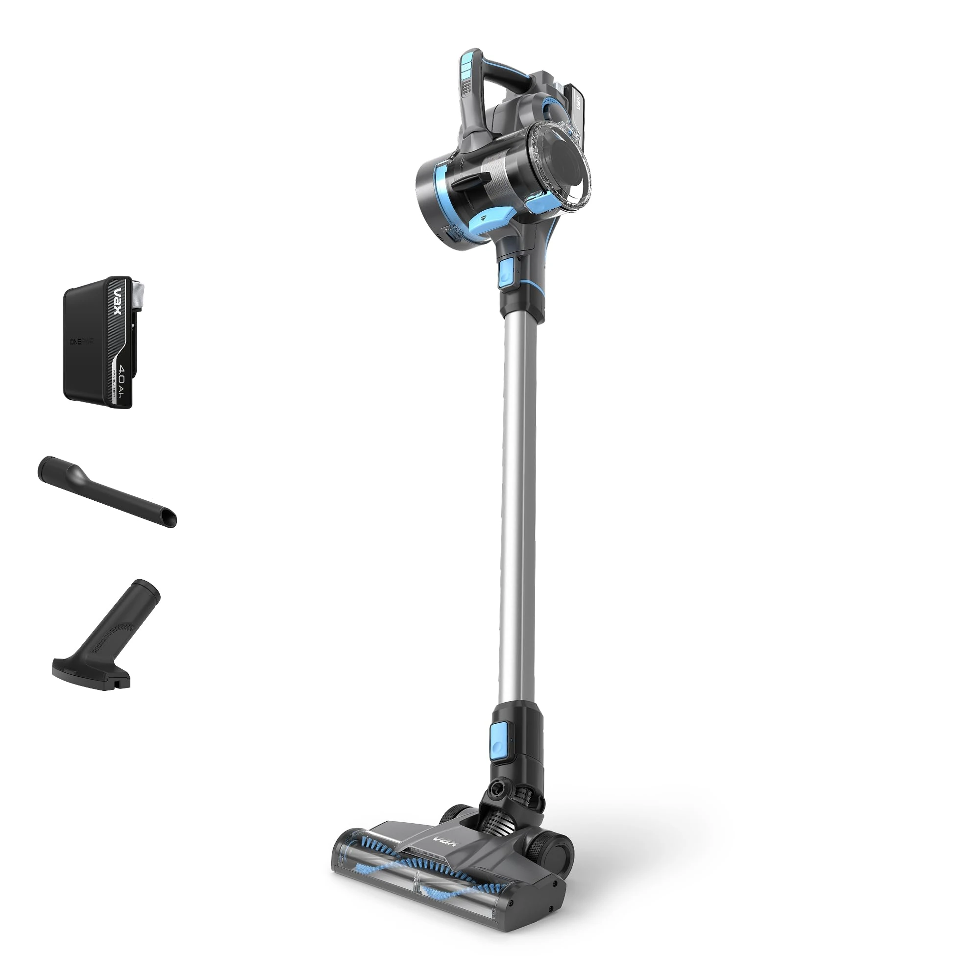 Vax Blade 4 Classic Plus Cordless Stick Vacuum Cleaner, Powerful, Bagless Handheld, up to 45 Minutes Runtime, Home, Car Tool Attachments for Pet Hair, Battery and Charger, 275W, 3.1kg, CLSV-B4CA