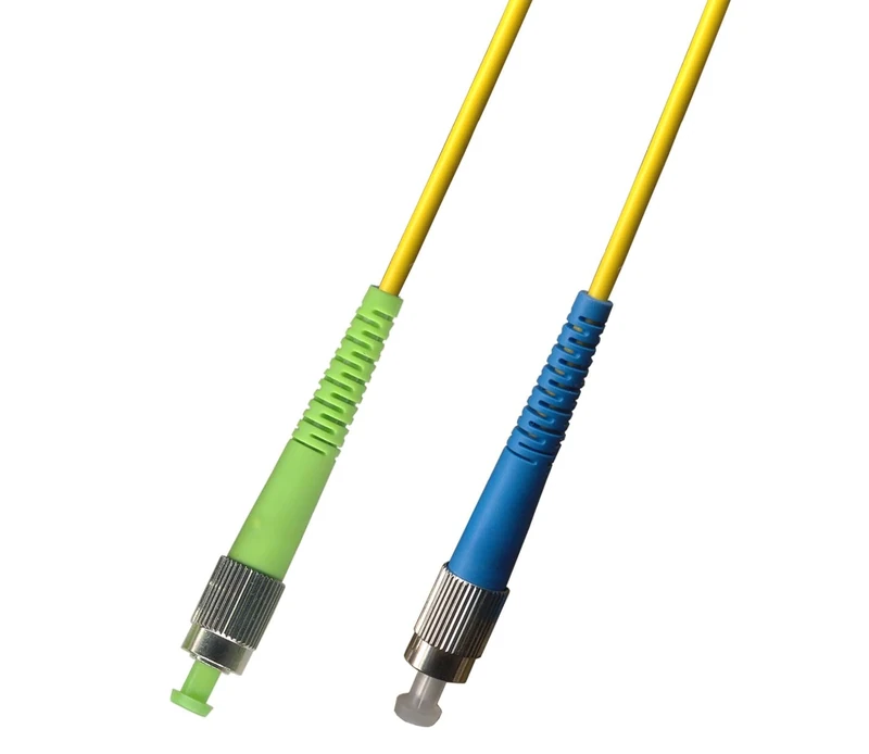 RiteAV 50M (164ft) OS2 FC/APC to FC/UPC Fiber Optic Cable Simplex Singlemode 9/125 Jumper 50 Meter Patch Cord
