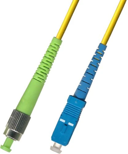 RiteAV 50M (164ft) OS2 FC/APC to SC/UPC Fiber Optic Cable Simplex Singlemode 9/125 Jumper 50 Meter Patch Cord