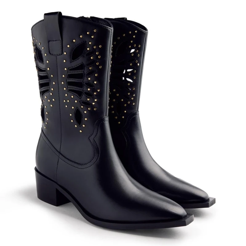 GIOSEPPO Takaba, Women's Boots, Black/White, 4 UK