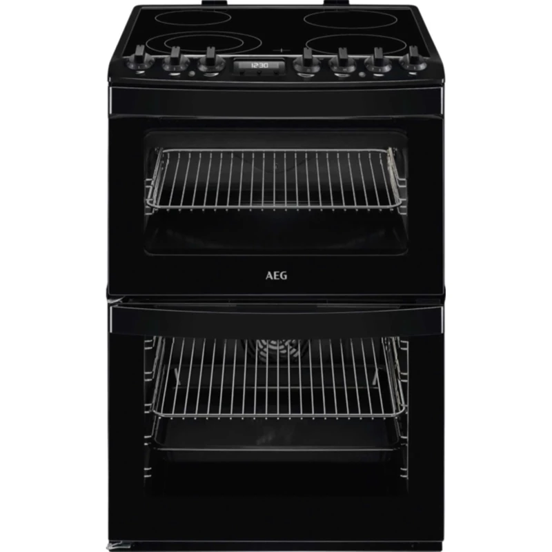 AEG CCB6741ACB SteamBake Cooker with Ceramic Hobs - Black