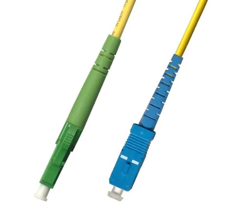 RiteAV 50M (164ft) OS2 LC/APC to SC/UPC Fiber Optic Cable Simplex Singlemode 9/125 Jumper 50 Meter Patch Cord