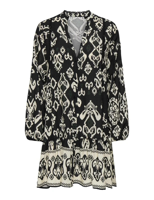ONLY Carmakoma Womens Caraja Ls Dress WVN Noos, Black, 22 UK - Image 1