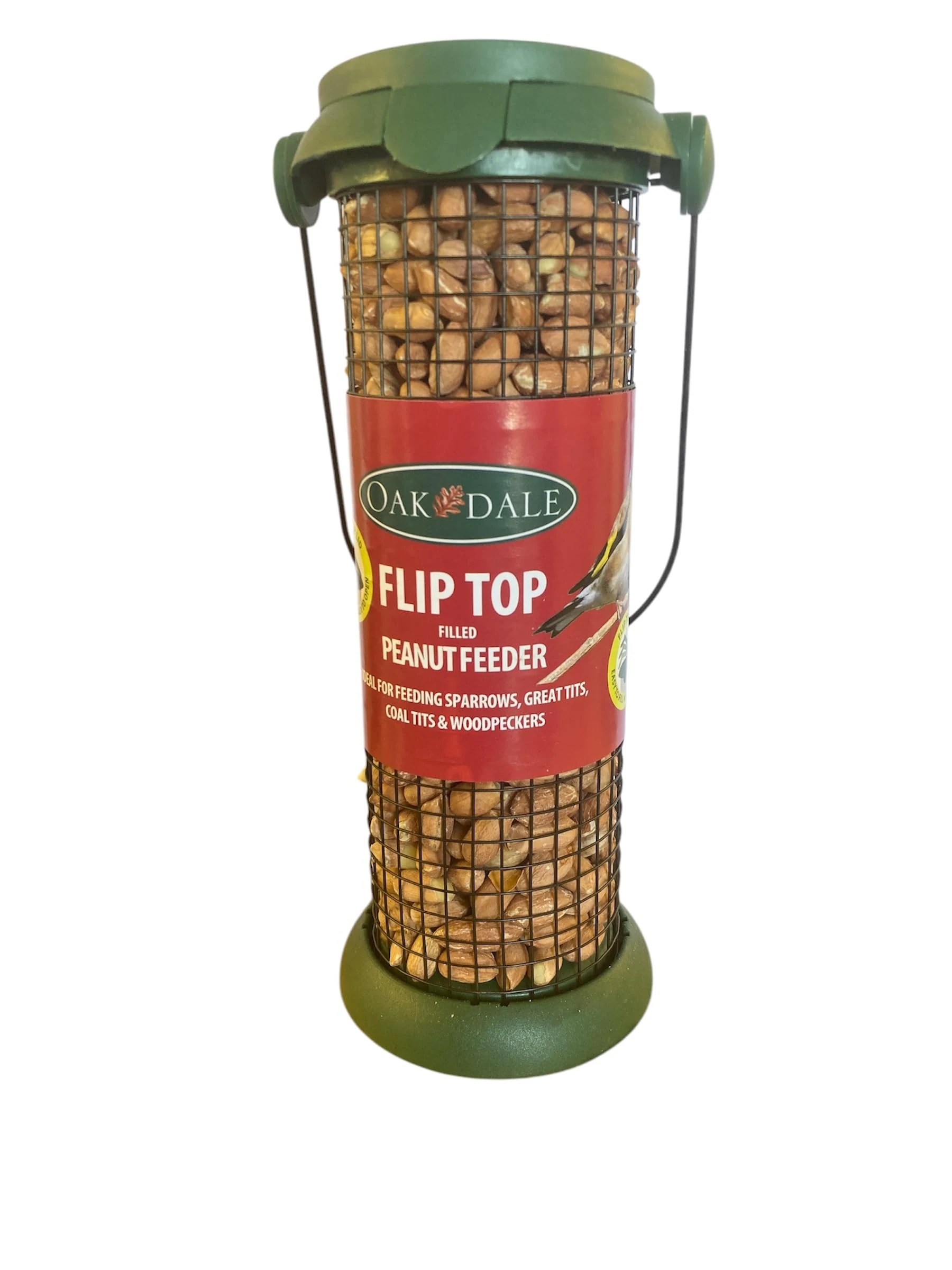 Oakdale Flip Top Filled Peanut Bird Feeder