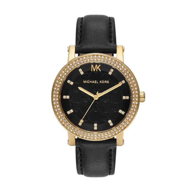 Michael Kors Corey Watch for Women, Quartz Three Hand Movement with Stainless Steel or Leather Strap