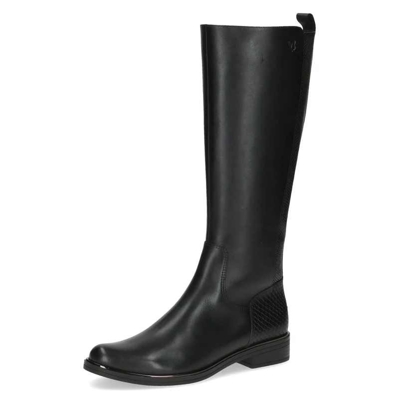 CAPRICE Women's leather boots elegant, Black (Black Comb), 5.5 UK
