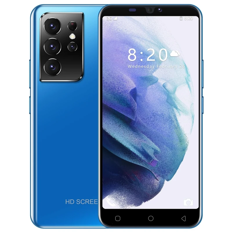 McMgc Cheap Mobile Phones, 5.0 inch IPS Display, 16GB ROM 128GB Expandable, Android 9.0, Dual SIM Dual Camera WIFI/Bluetooth (M21Ultra-Blue)