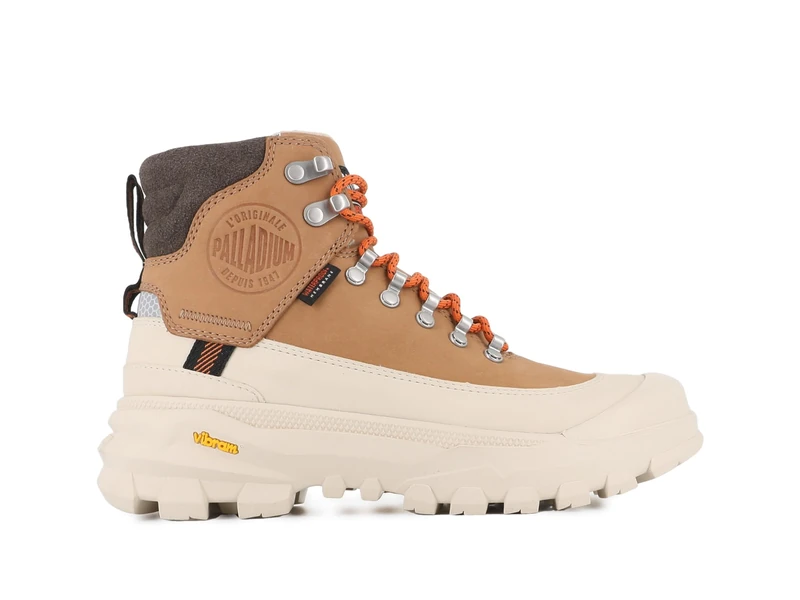 Palladium Unisex PALLARIDER Thins WP+ Ankle Boot, Dear Brown/Milk, 39 EU, Dear Brown Milk, 7 UK