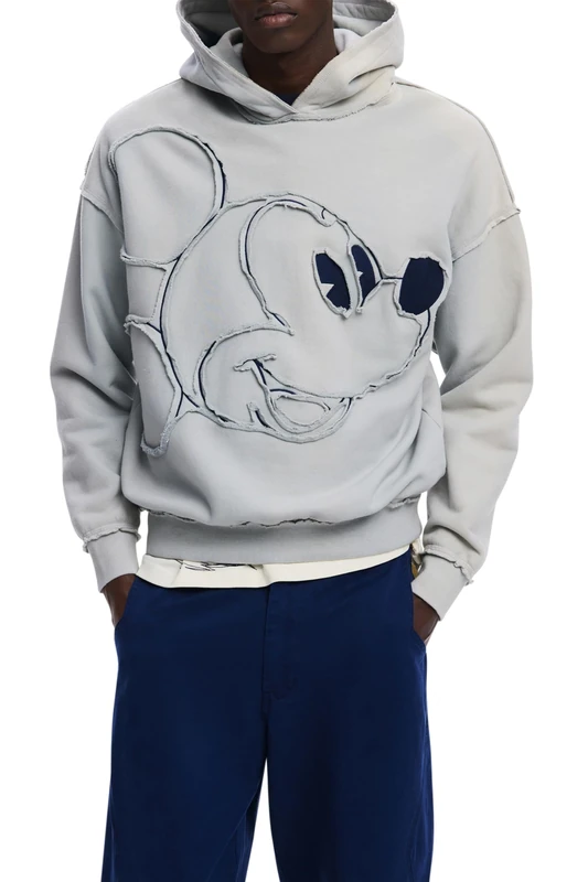 Desigual SWEAT_SHEFFIELD_MICKEY, 1001 RAW, M White
