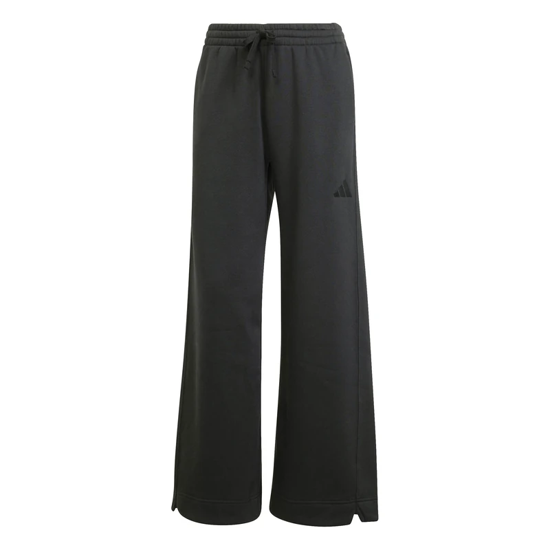 adidas Women's All SZN Fleece Loose Wide Leg Pants, Black, XS