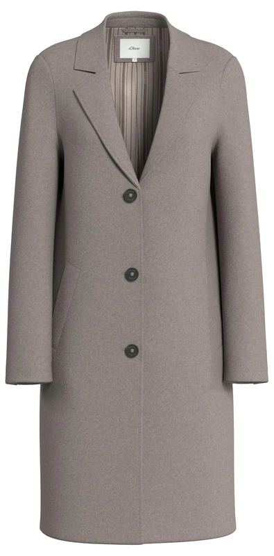 s.Oliver Lapel Collar Coat, 96w7, 44