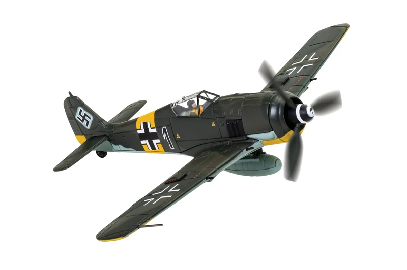 Corgi AA34318 Focke Wulf Fw 190A-8 'Black 1' - Diecast Planes & Aircraft Models for Ages 14+, Die Cast Aeroplane - Detailed Scale Model for Adult Aviation Collectors