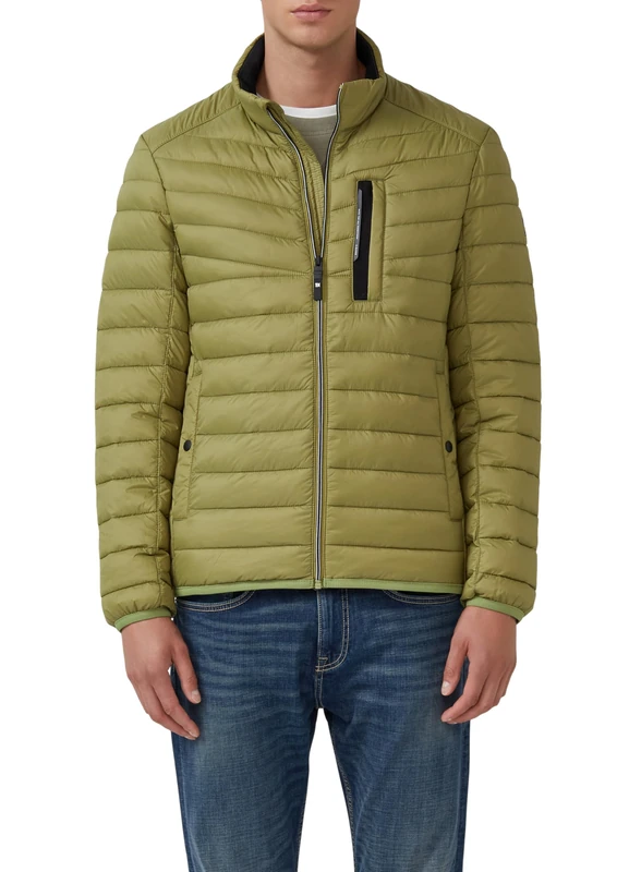 s.Oliver Men's 2167439 Quilted Jacket (Pack of 1), 7510_guacamole, M