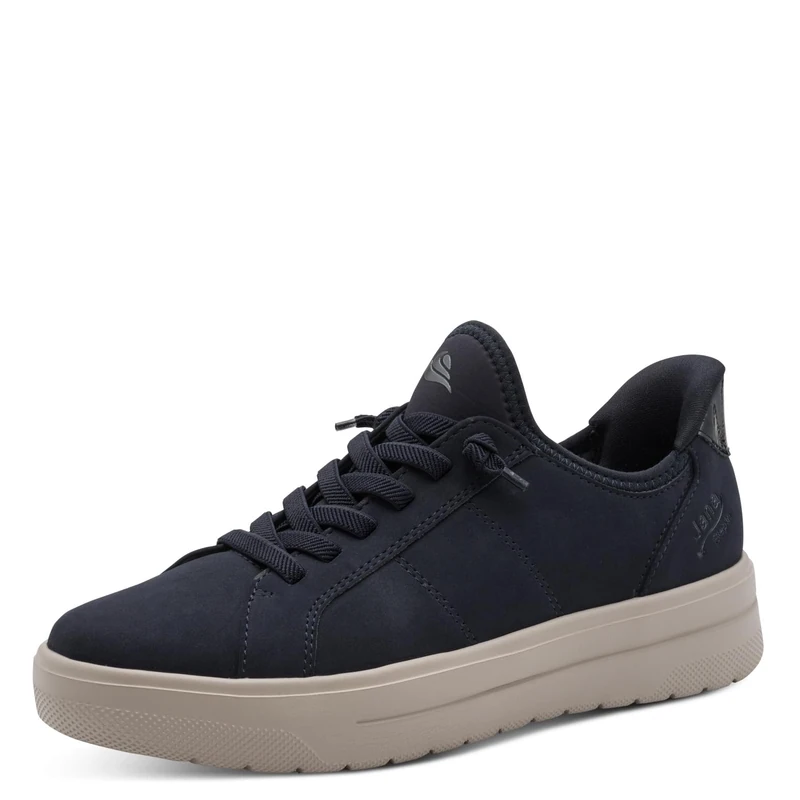 Jana Women’s Step-in Sneakers Lightweight Flexible Slip-On Vegan, Navy, 5 UK