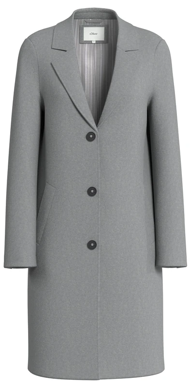 s.Oliver Lapel Collar Coat, 97W2, 36