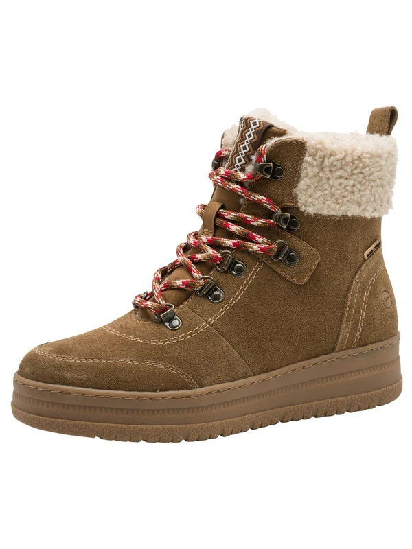 Tamaris Comfort Women’s Ankle Boots Water-Repellent Lined, Cappuccino, 4 UK