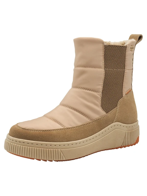 Tamaris Comfort Women’s Winter Boots Flat Lined Water-Repellent, Beige Comb, 3,5 UK