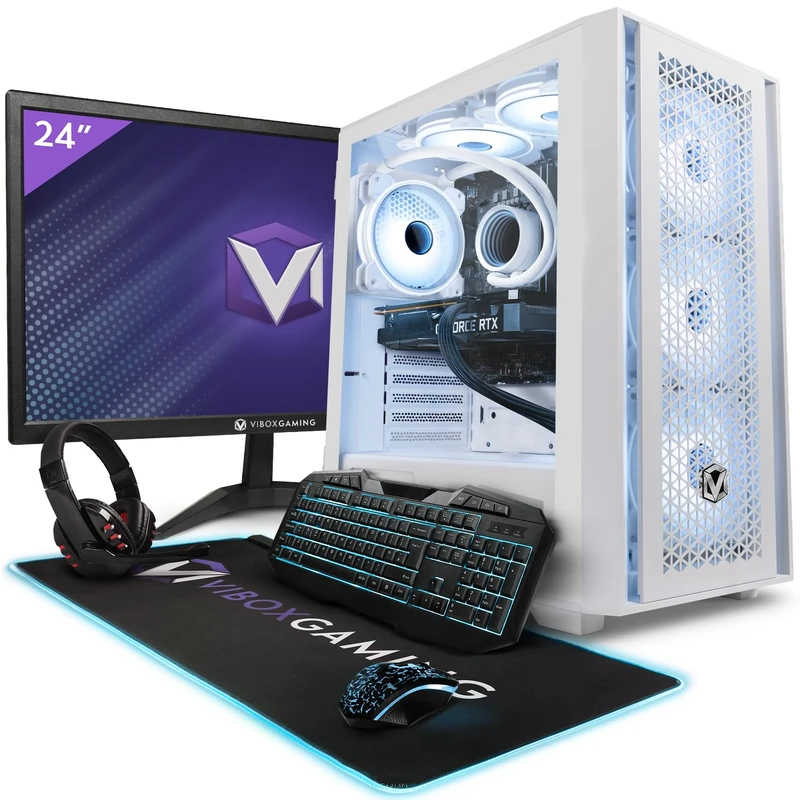 Vibox IV-164 Ryzen 7 5700X RTX 4060 32GB RAM 1TB SSD 23" Monitor