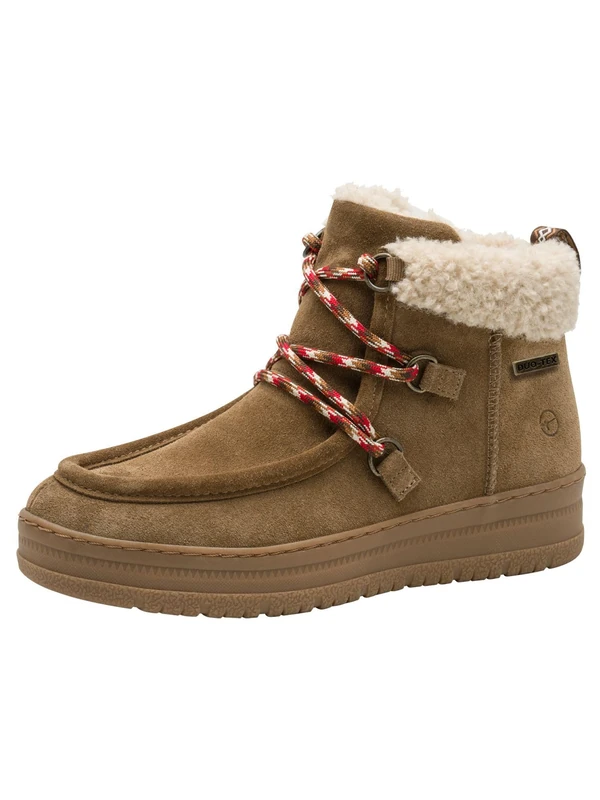 Tamaris Comfort Women’s Ankle Boots Water-Repellent Lined, Cappuccino, 3,5 UK