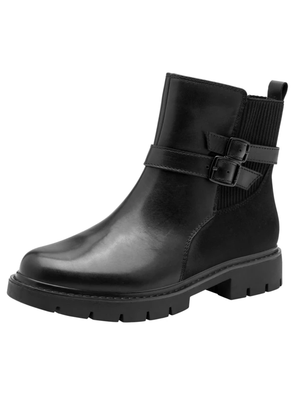 Tamaris Comfort Women’s Ankle Boots with Buckles Elegant, Black, 3,5 UK